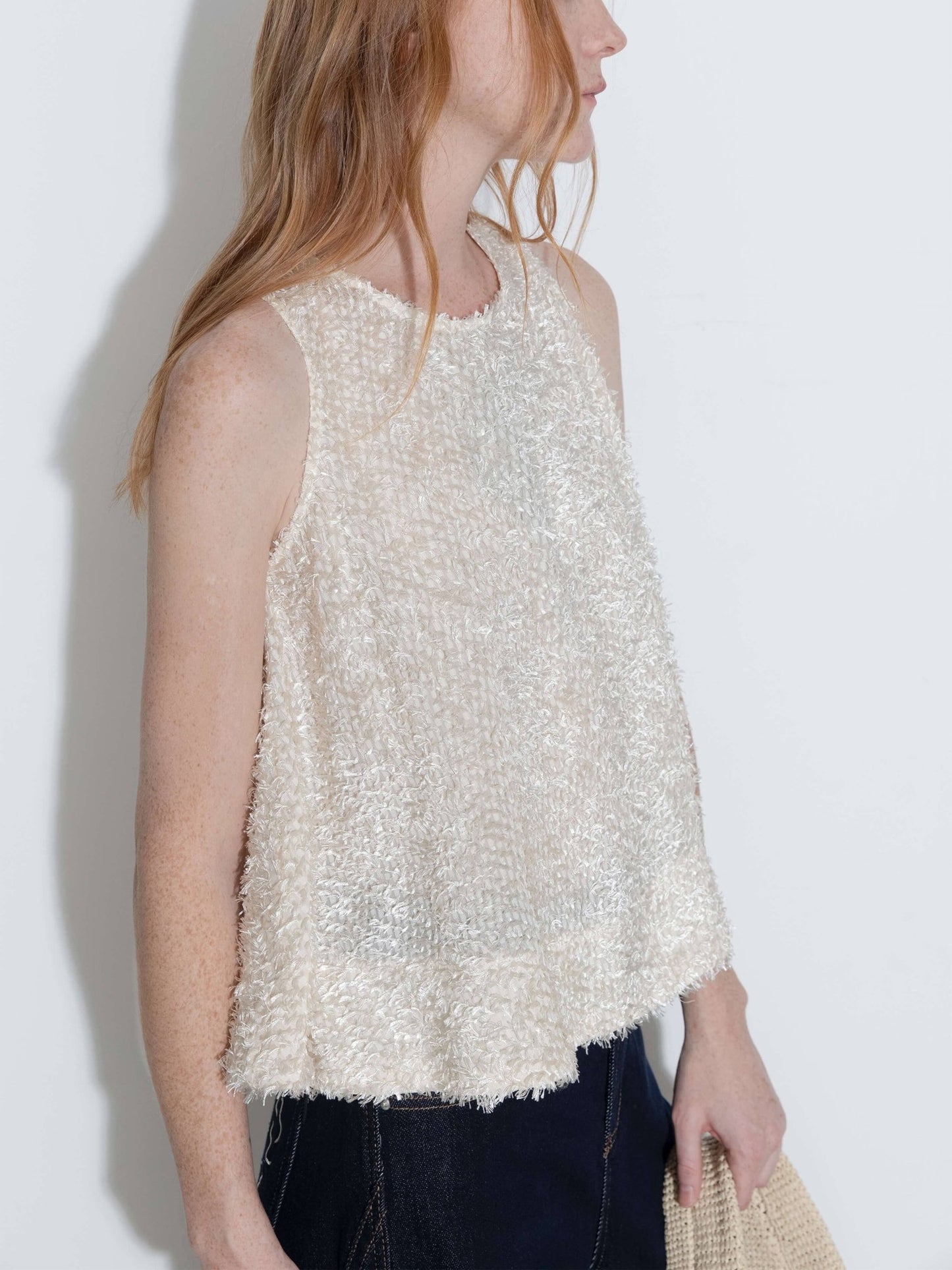 Fringe Feather Sleeveless Vest - MarramTrading.com