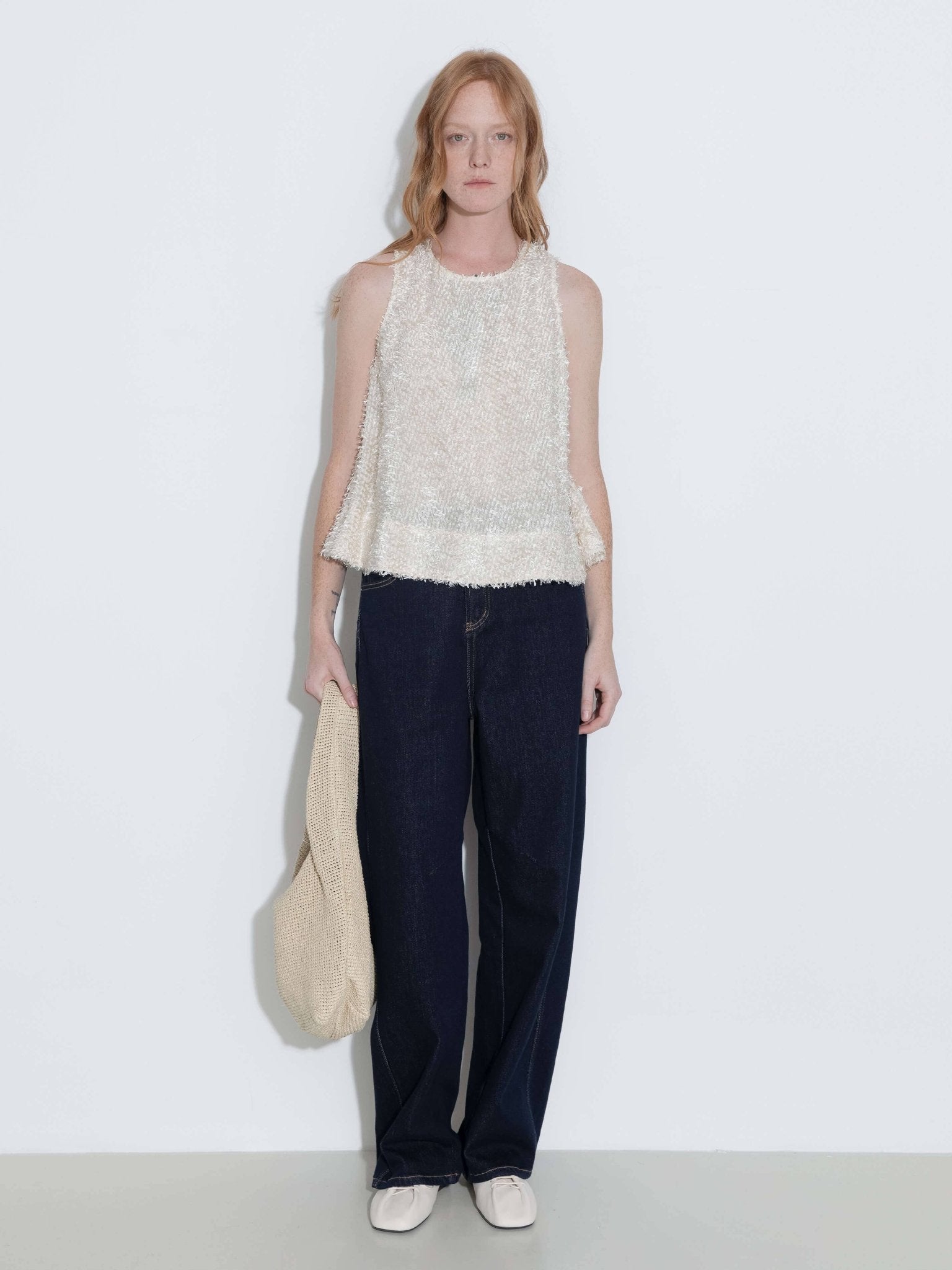 Fringe Feather Sleeveless Vest - MarramTrading.com