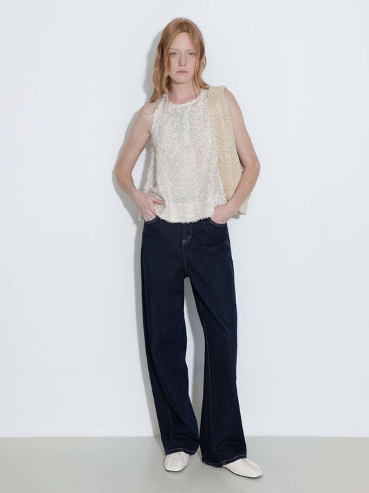 Fringe Feather Sleeveless Vest - MarramTrading.com