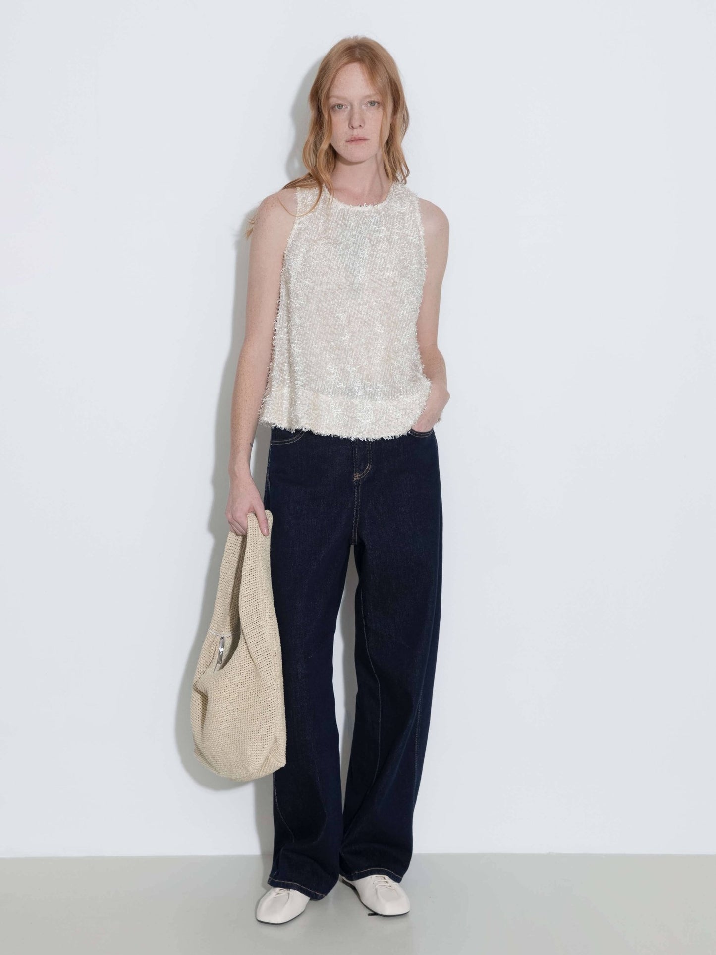 Fringe Feather Sleeveless Vest - MarramTrading.com
