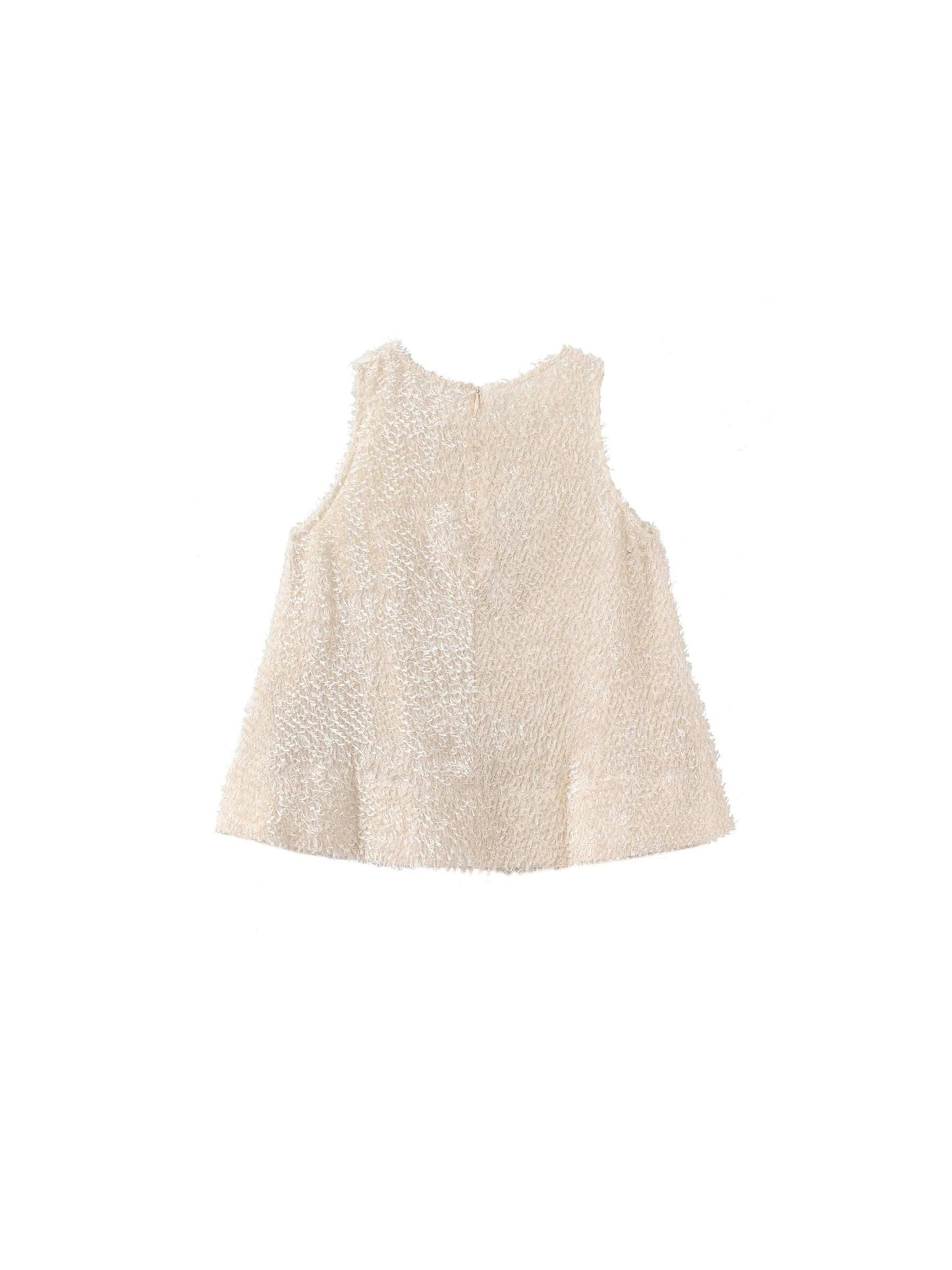 Fringe Feather Sleeveless Vest - MarramTrading.com