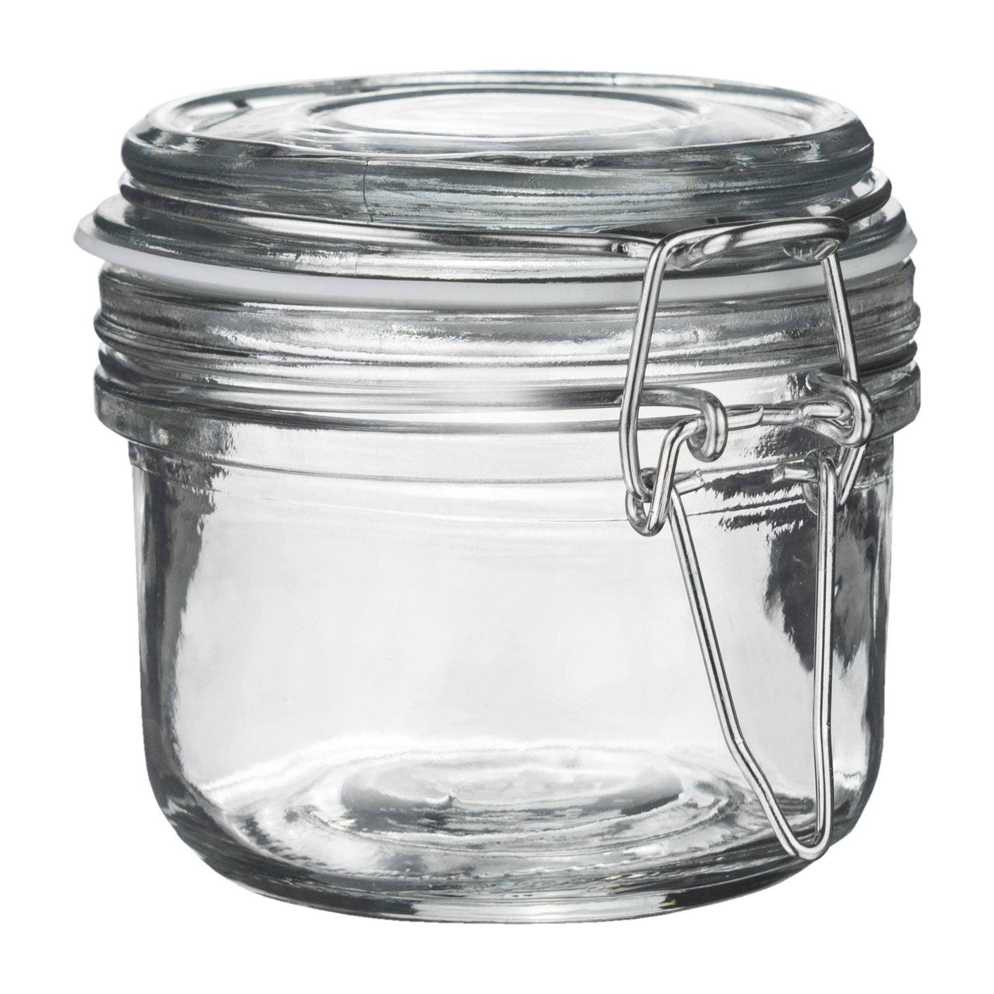 Glass Storage Jar - 125ml - White Seal - MarramTrading.com