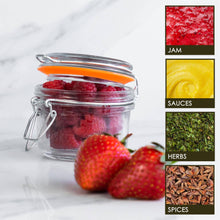 Load image into Gallery viewer, Glass Storage Jar - 125ml - White Seal - MarramTrading.com
