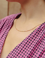 Load image into Gallery viewer, Gold Enamel Bead Necklace, Waterproof - MarramTrading.com
