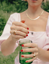 Load image into Gallery viewer, Gold Fluid Band Ring, Waterproof - MarramTrading.com
