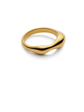 Load image into Gallery viewer, Gold Fluid Band Ring, Waterproof - MarramTrading.com
