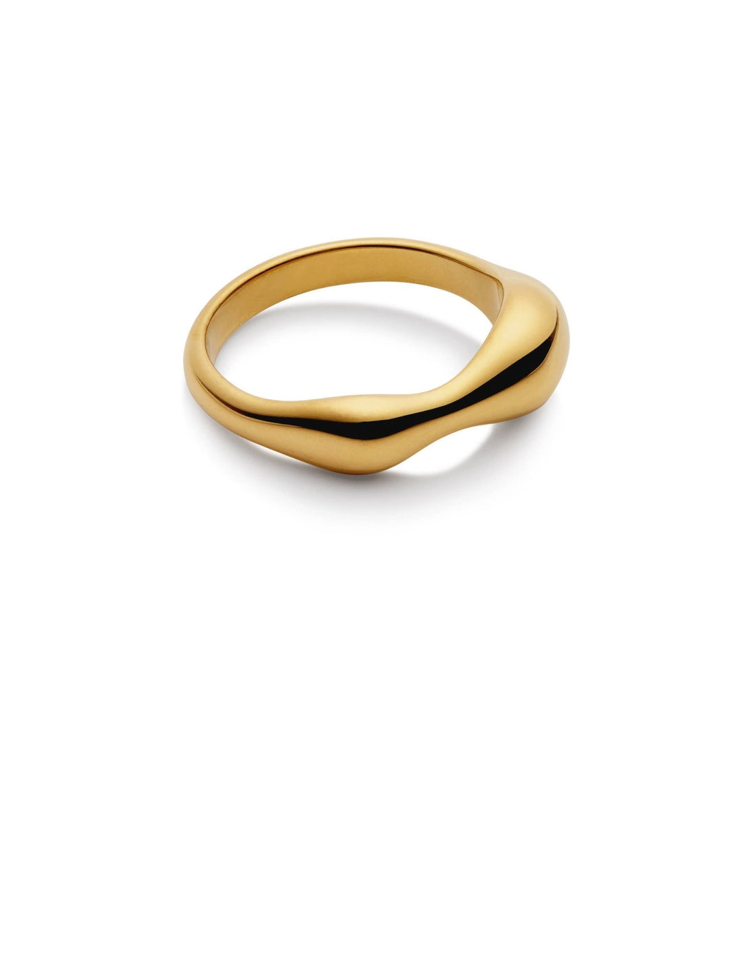 Gold Fluid Band Ring, Waterproof - MarramTrading.com
