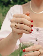 Load image into Gallery viewer, Gold Fluid Band Ring, Waterproof - MarramTrading.com

