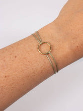 Load image into Gallery viewer, Gold Juno Bracelet - Sage - MarramTrading.com
