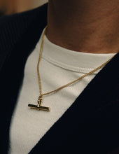 Load image into Gallery viewer, Gold T - Bar Chain Necklace, Waterproof - MarramTrading.com
