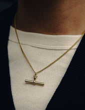 Load image into Gallery viewer, Gold T - Bar Chain Necklace, Waterproof - MarramTrading.com

