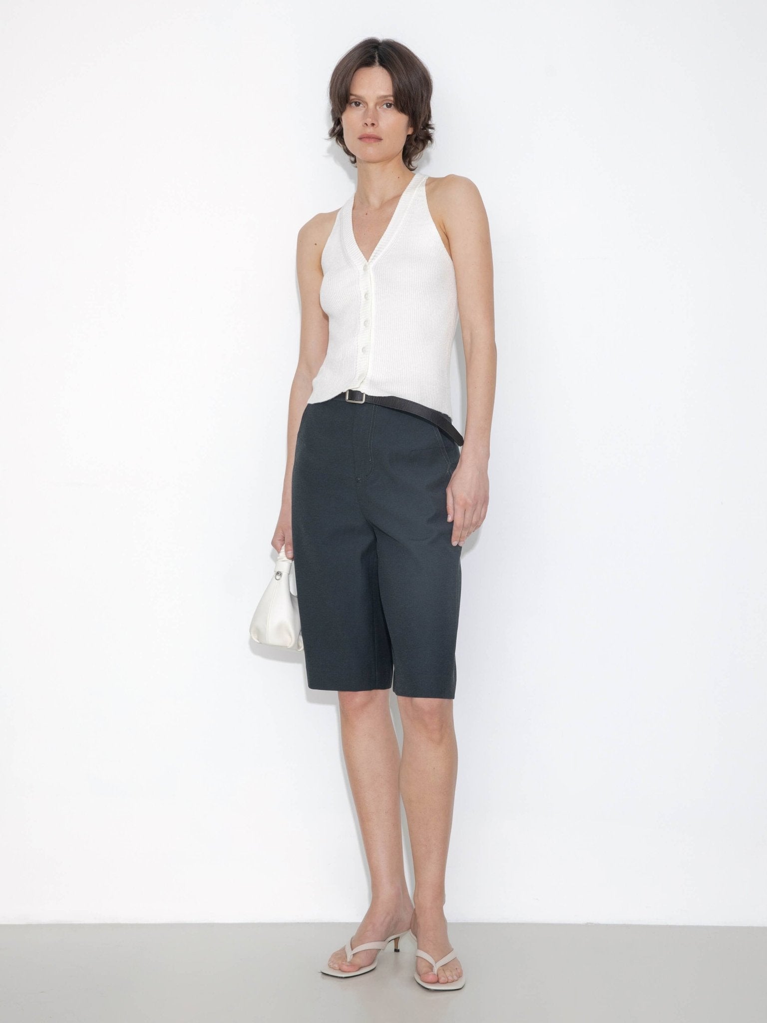 Halter Neck Off - Shoulder Cardigan Vest - MarramTrading.com