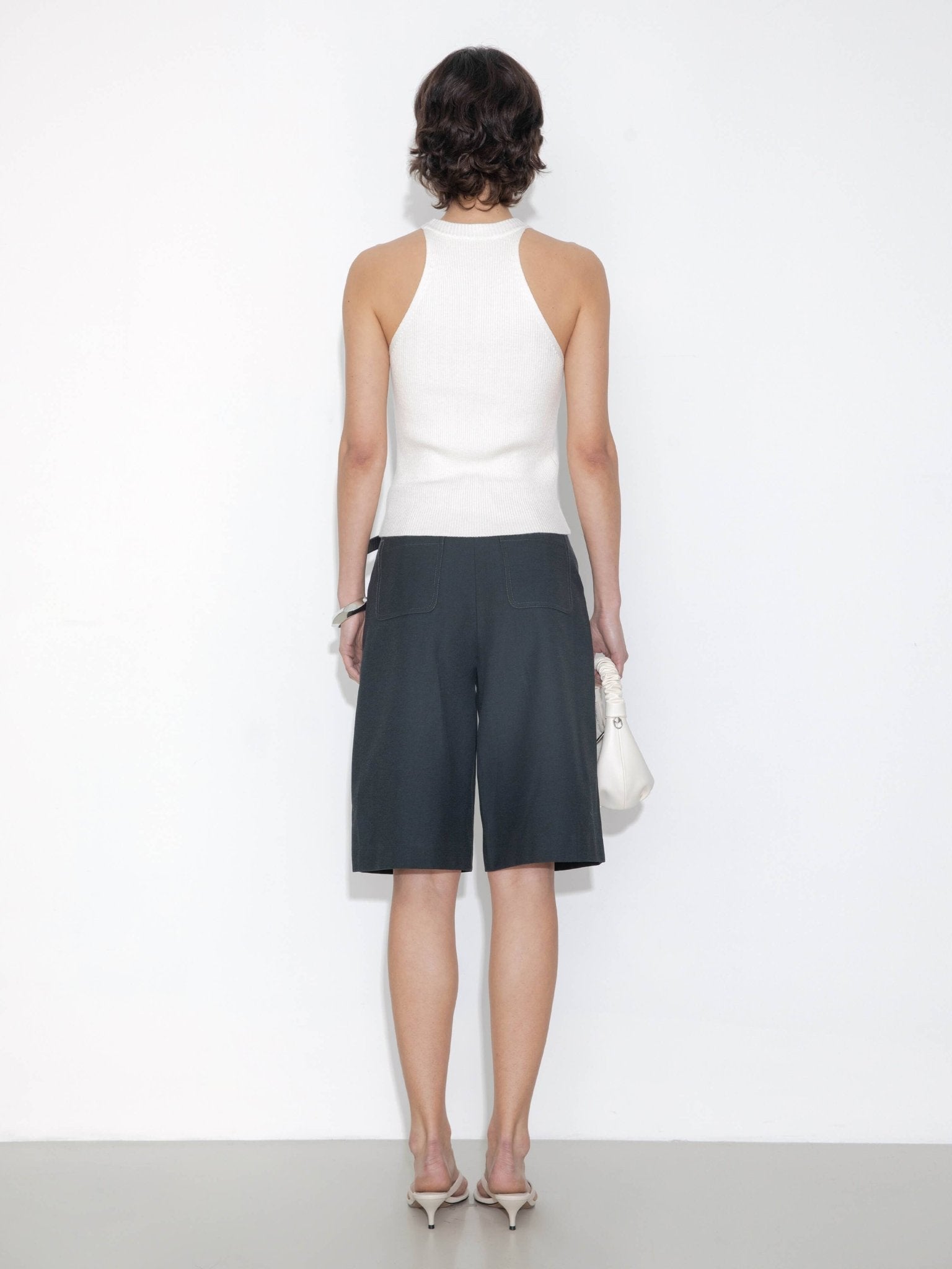 Halter Neck Off - Shoulder Cardigan Vest - MarramTrading.com