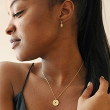 Load image into Gallery viewer, Heart Disc Pendant Necklace in Gold
