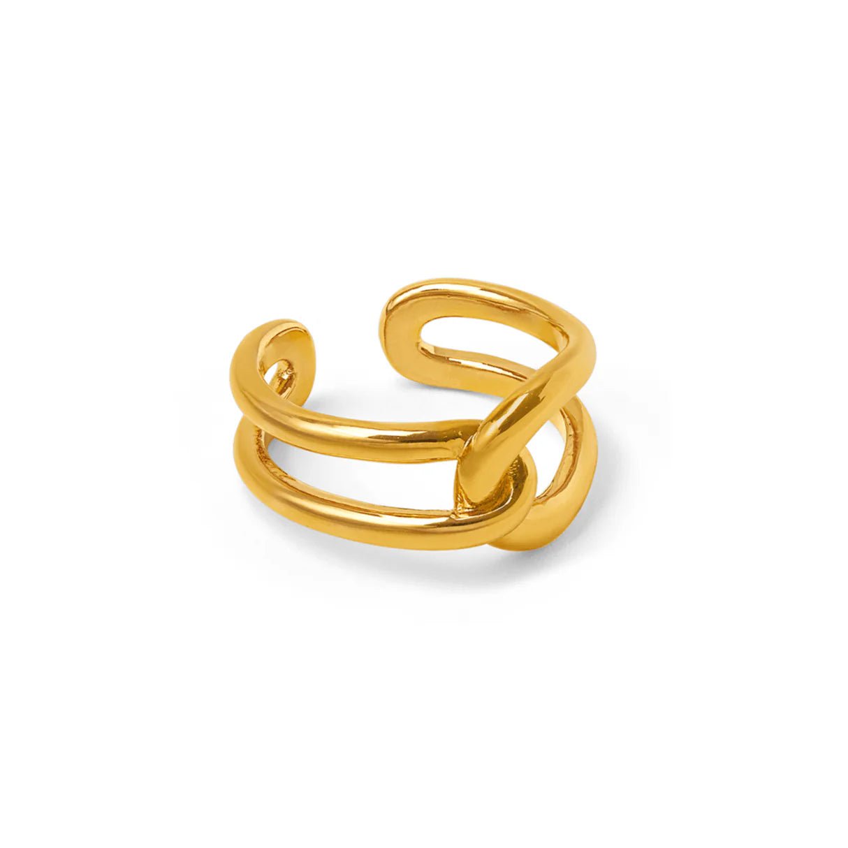 Interlocking Open Adjustable Ring - MarramTrading.com