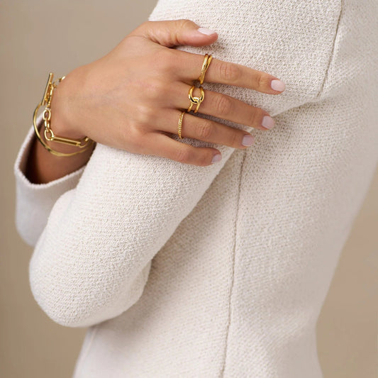 Interlocking Open Adjustable Ring - MarramTrading.com