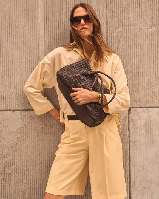 Woven Shoulder Tote
