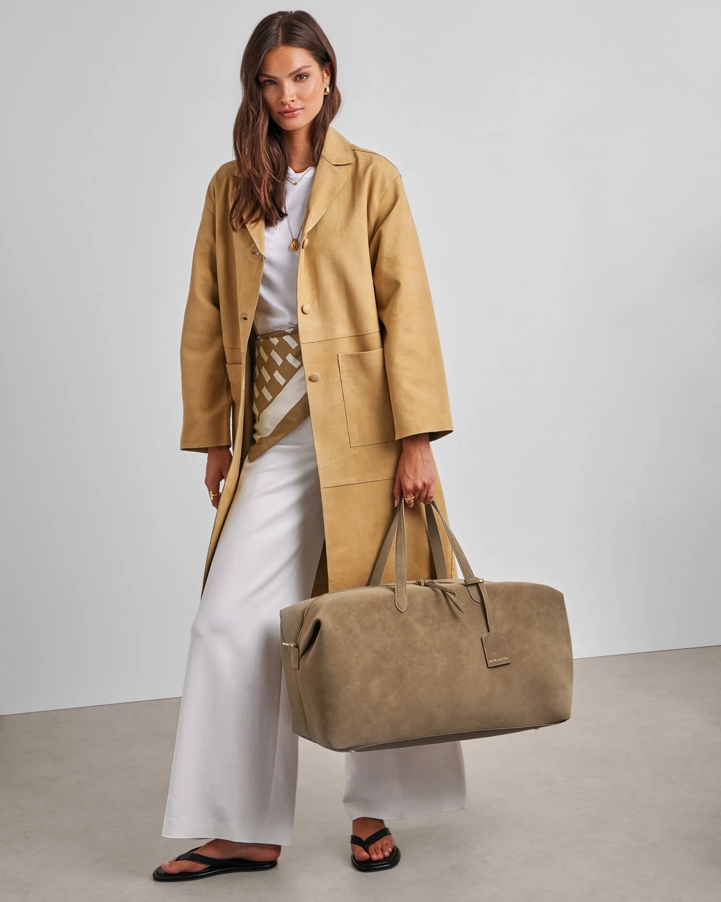 Suedette Weekend Bag