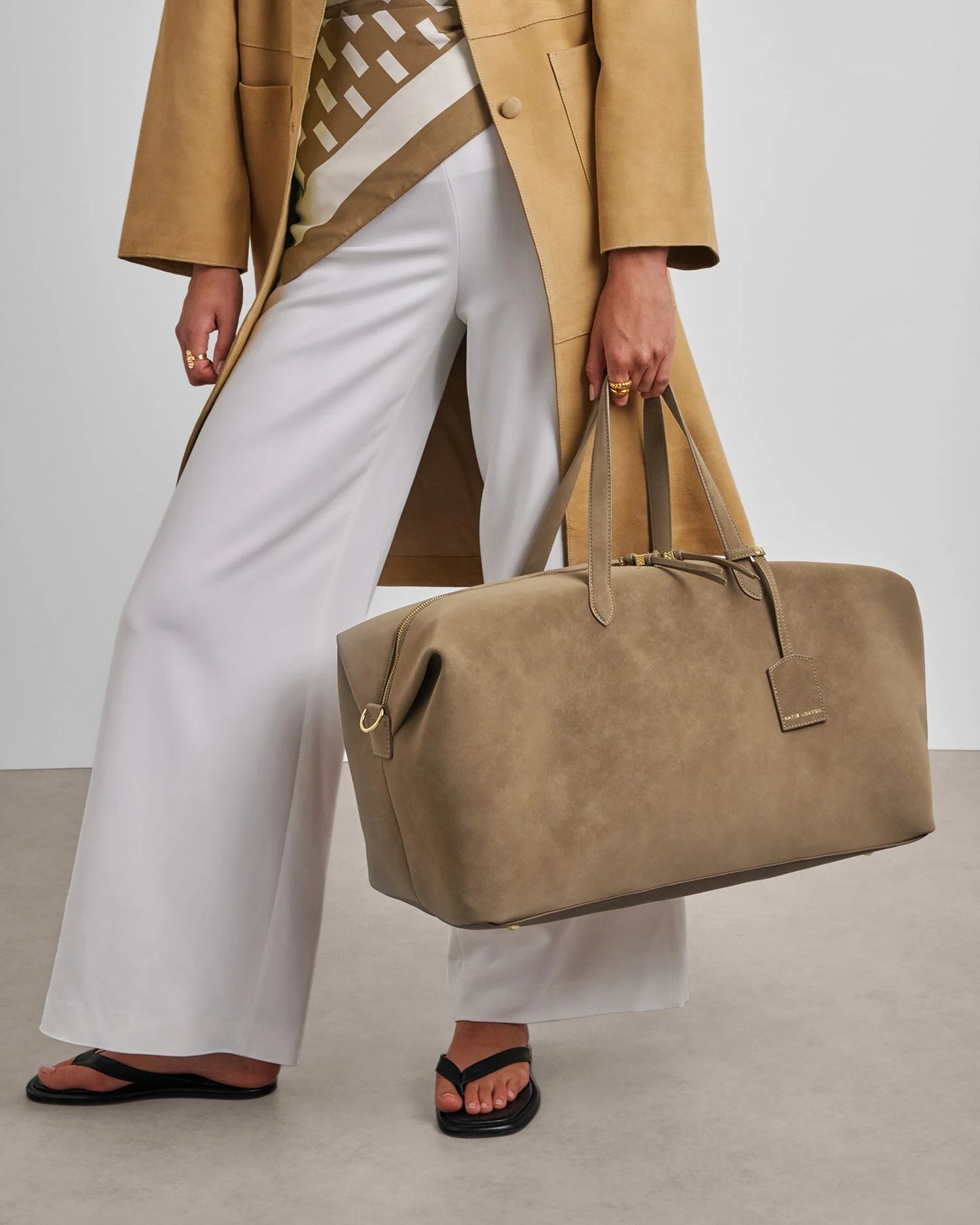 Suedette Weekend Bag