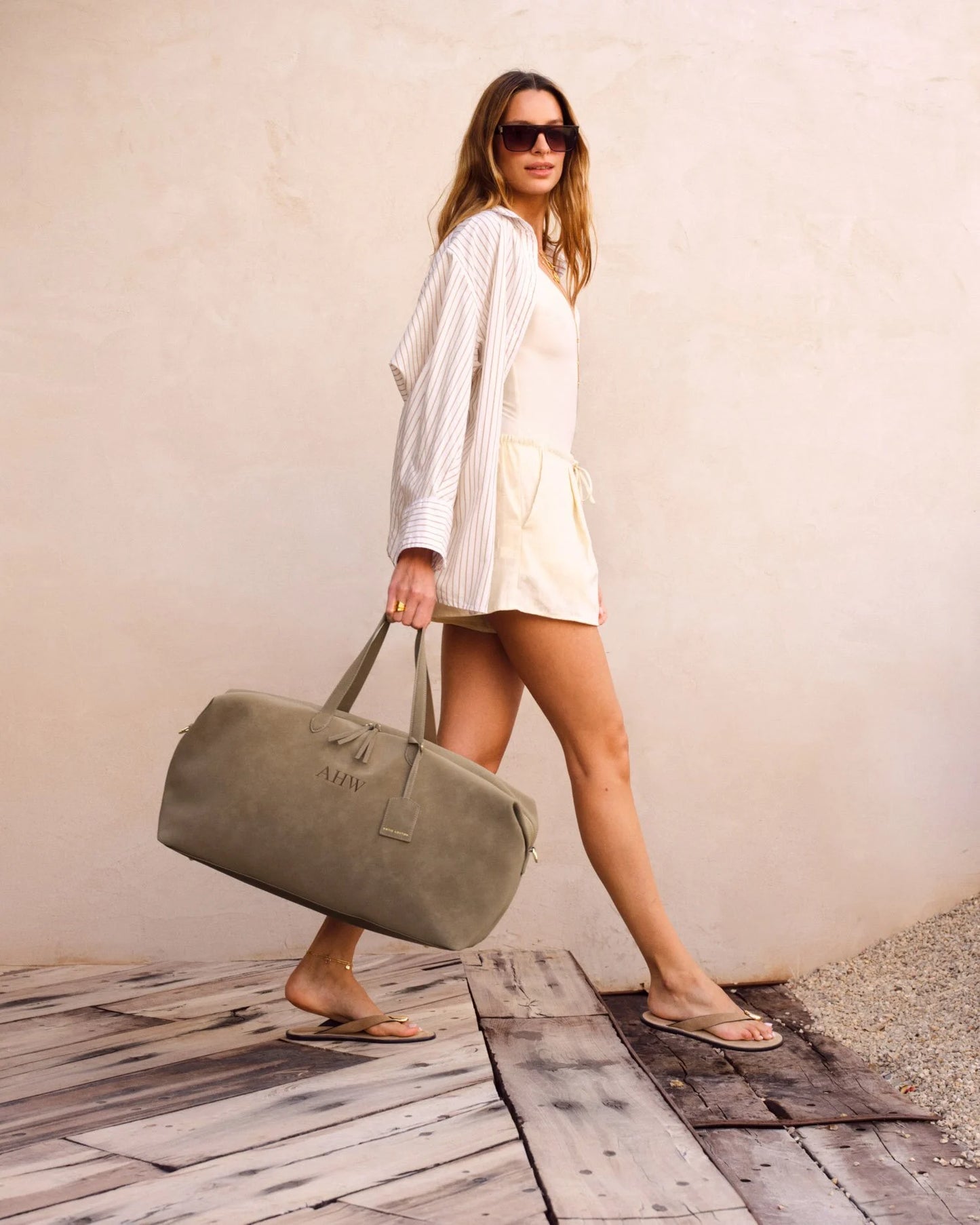 Suedette Weekend Bag