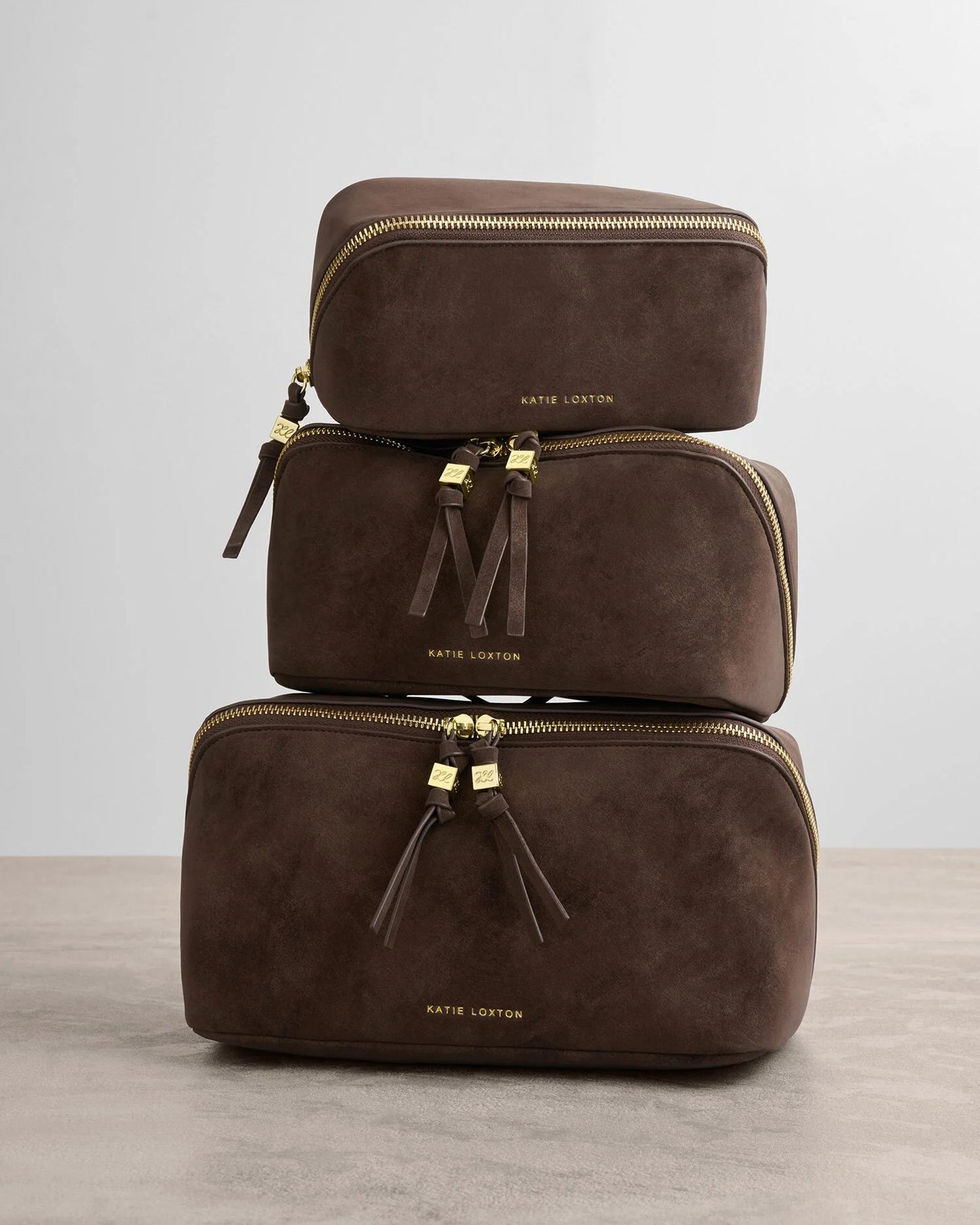 Medium Suedette Makeup & Wash Bag