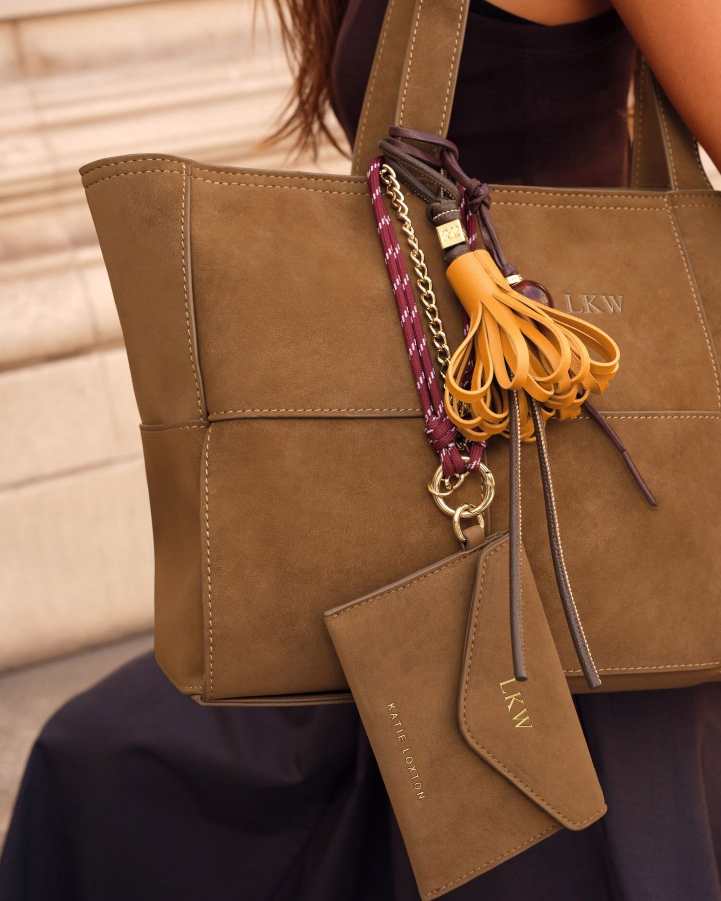 Cord Suedette Purse