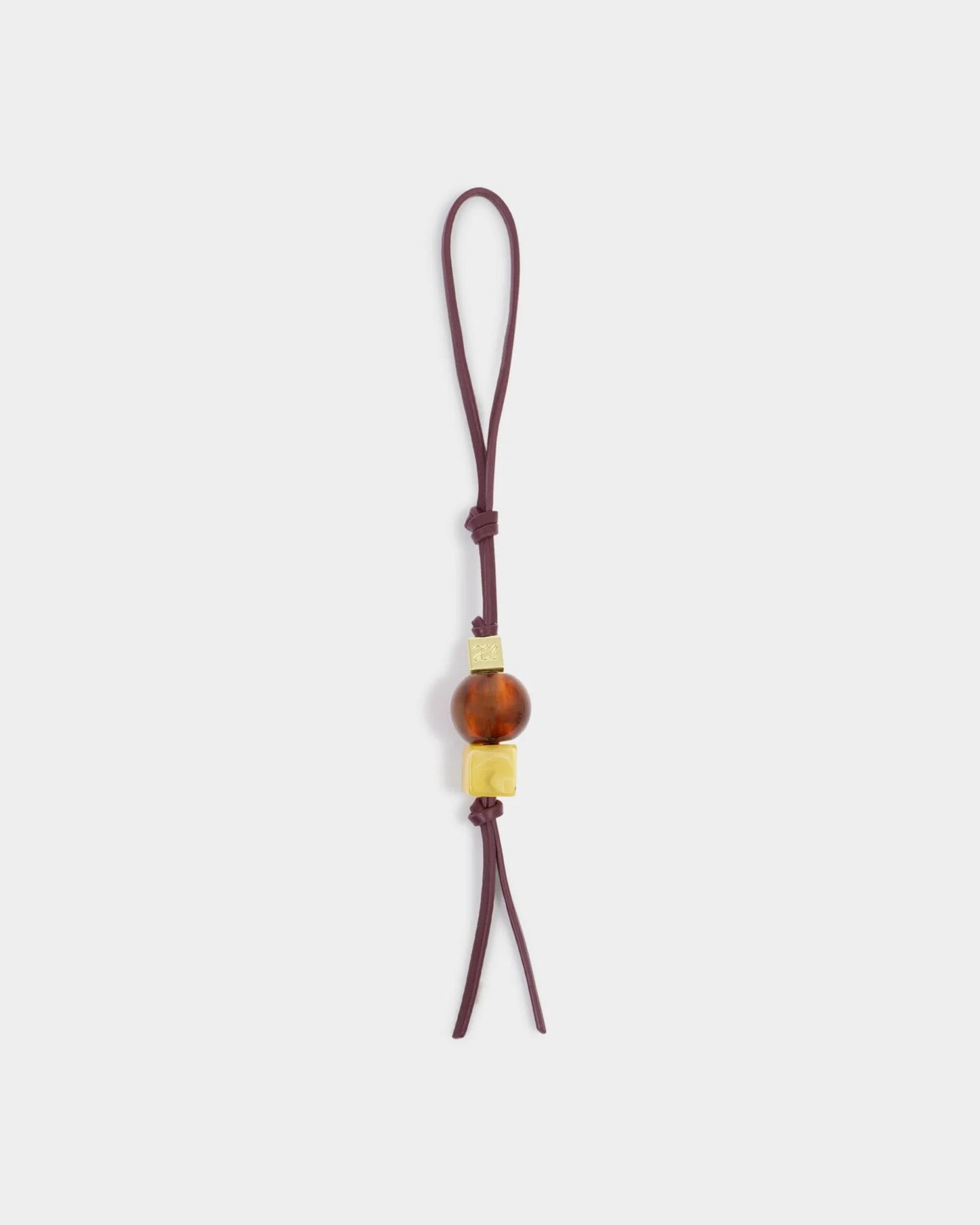 Beaded Bag Charm Keyring