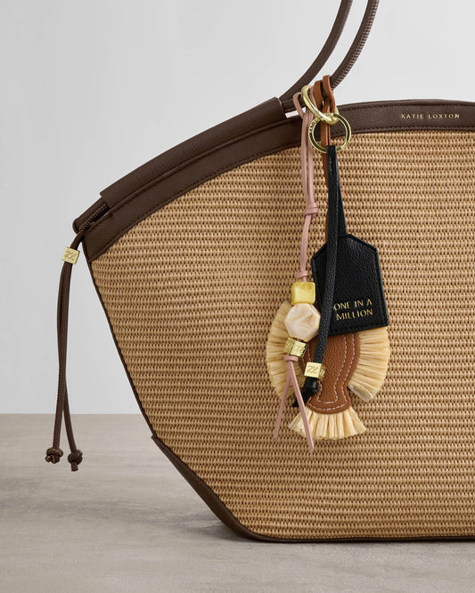 Raffia Fish Bag Charm
