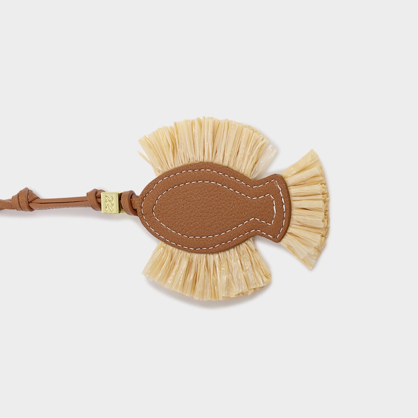 Raffia Fish Bag Charm