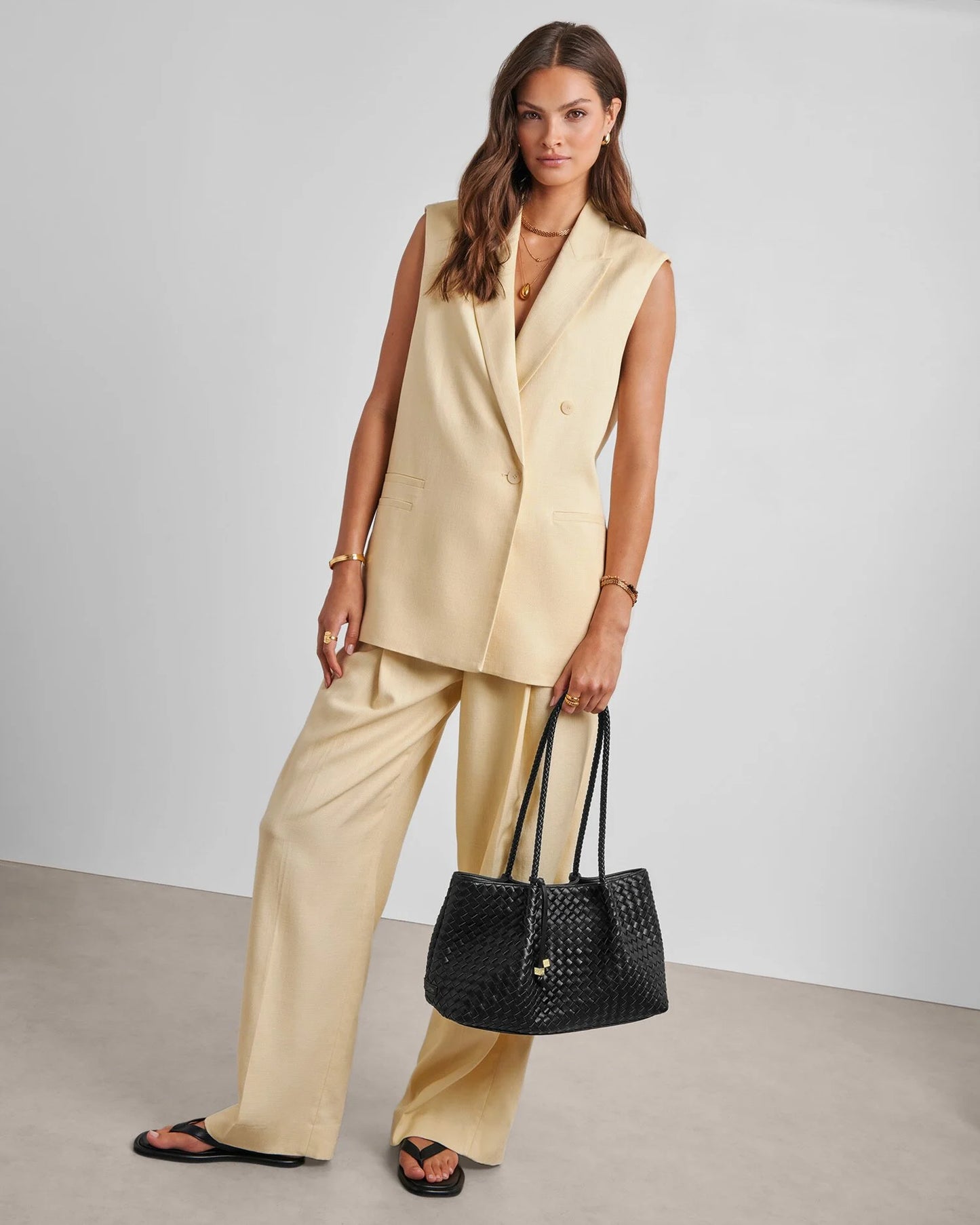 Woven Shoulder Tote