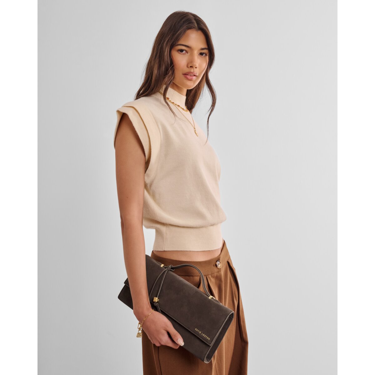 Alma Suedette Clutch