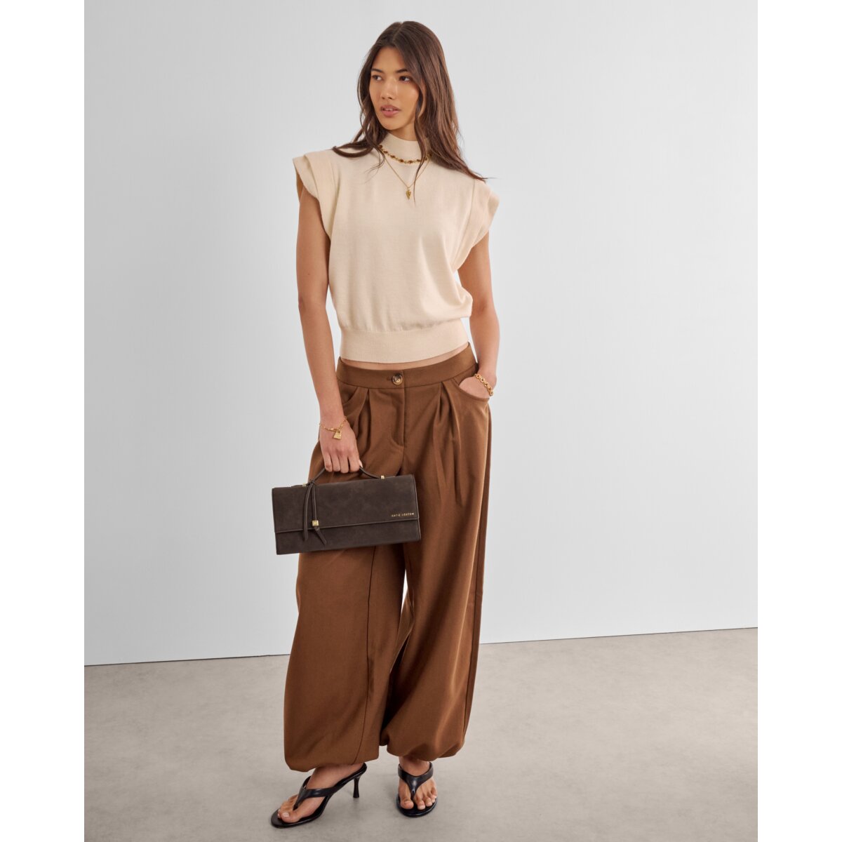 Alma Suedette Clutch