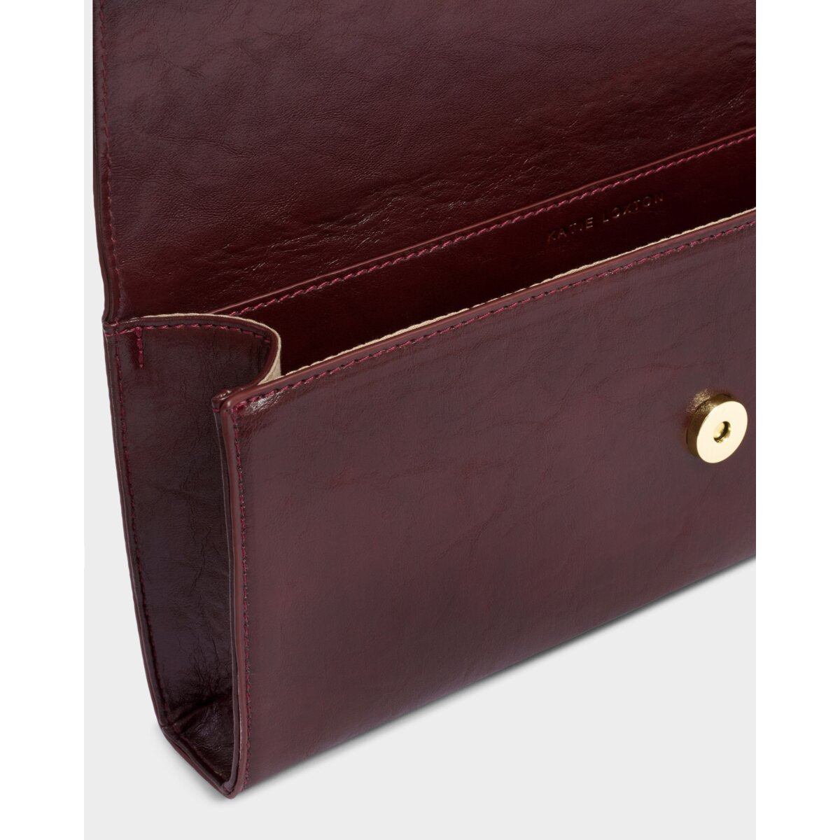 Alma Suedette Clutch - Cherry