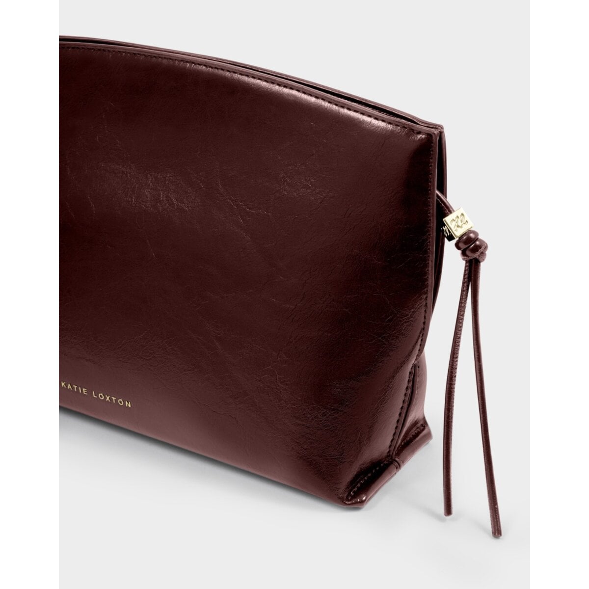 Freya Suedette Clutch - Cherry