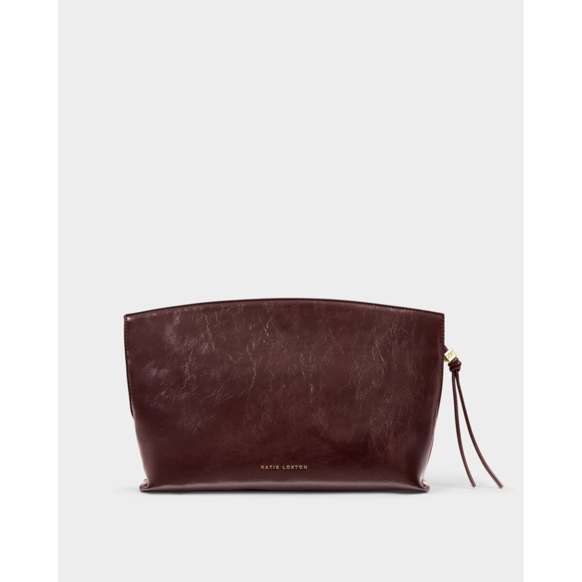 Freya Suedette Clutch - Cherry