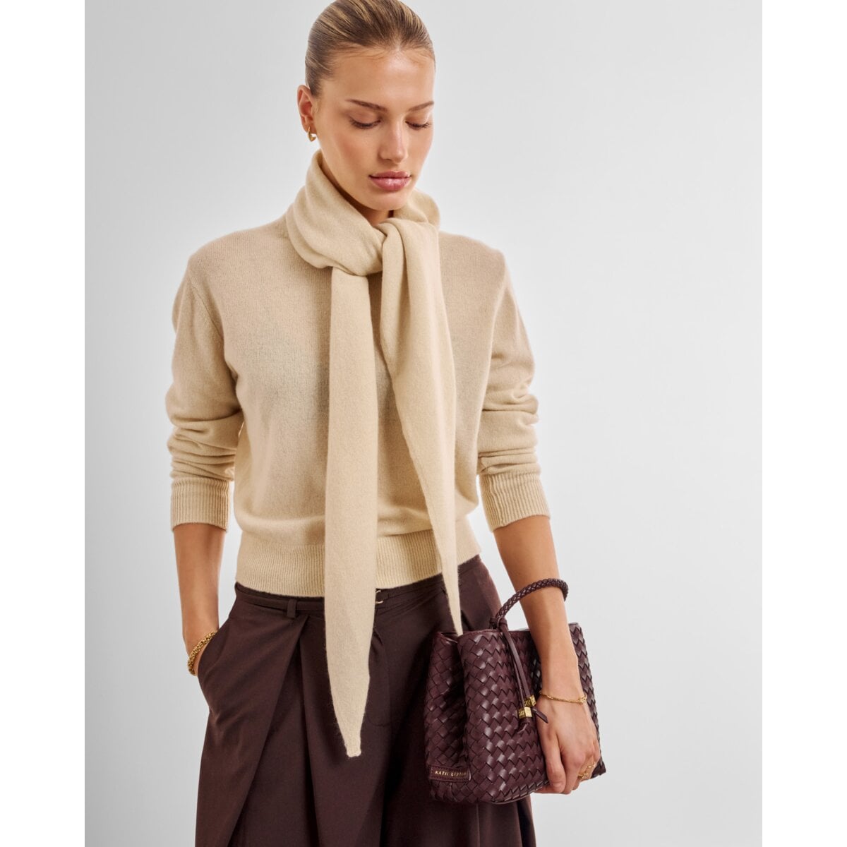 Hand Woven Top Handle Bag