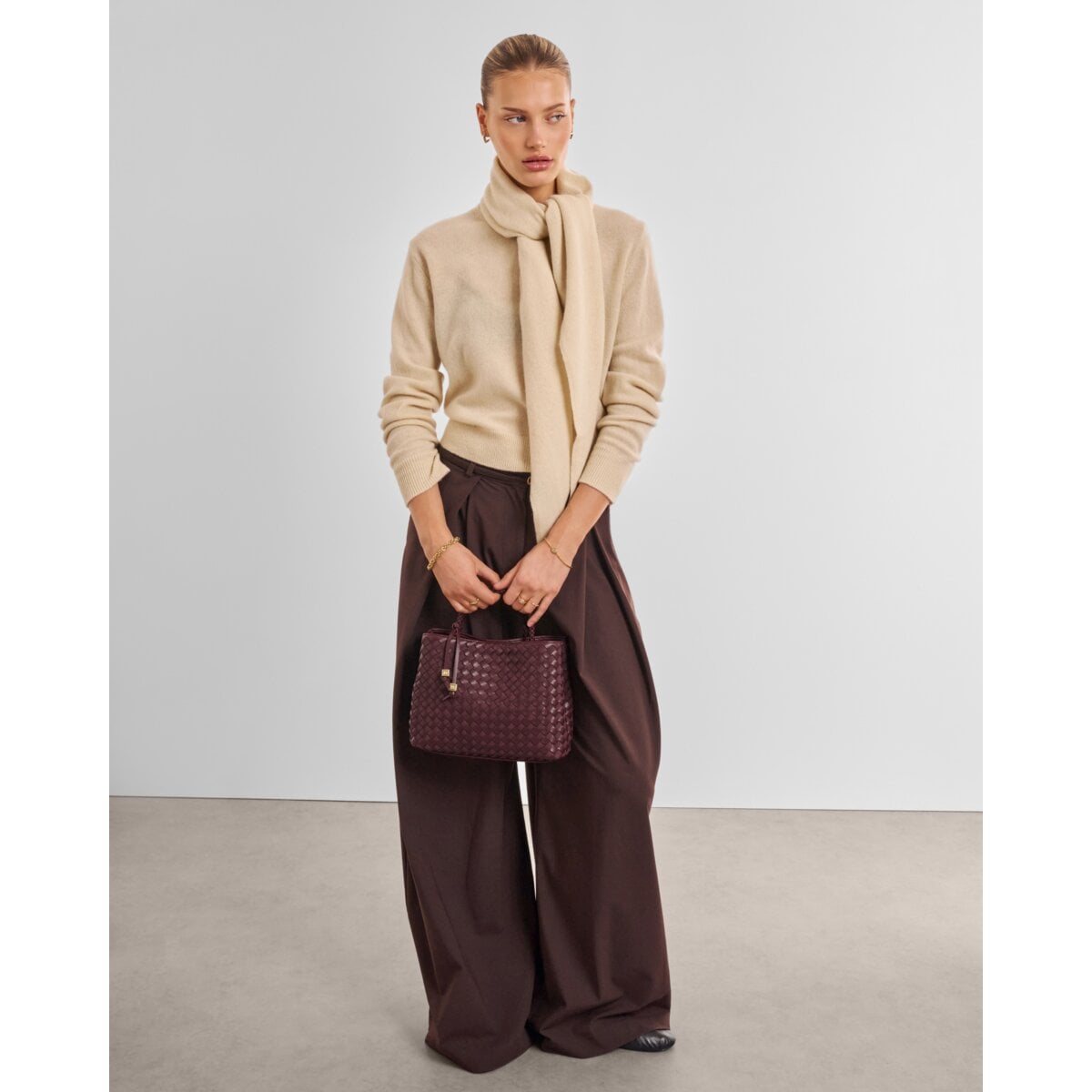 Hand Woven Top Handle Bag