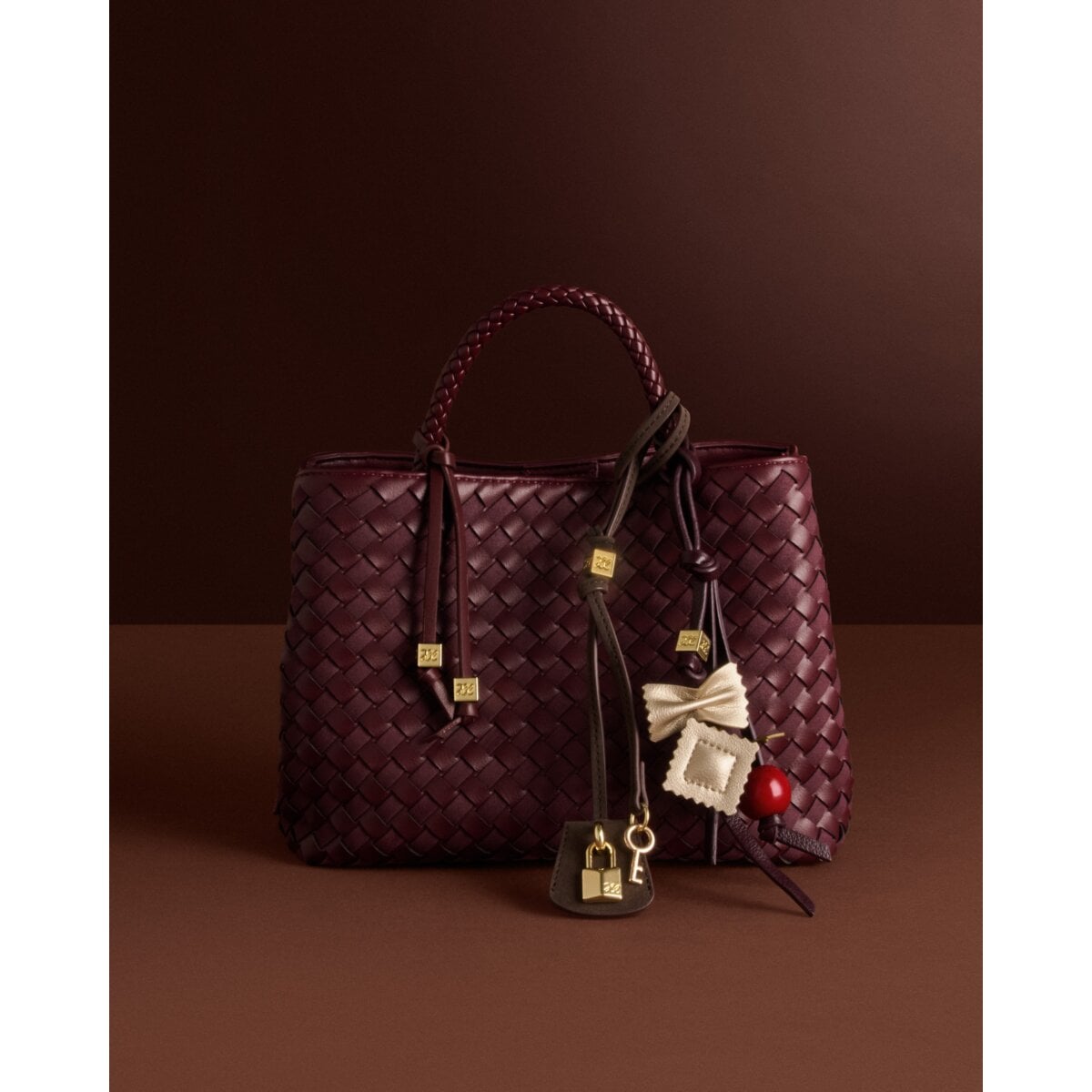 Hand Woven Top Handle Bag
