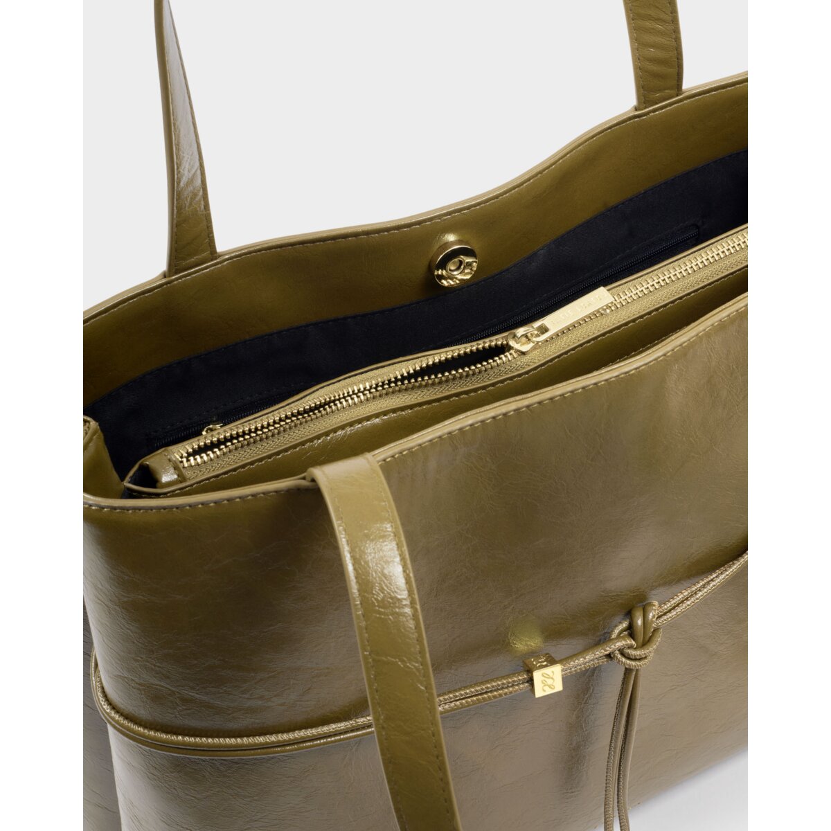 Lori Patent Crackle Tote Bag