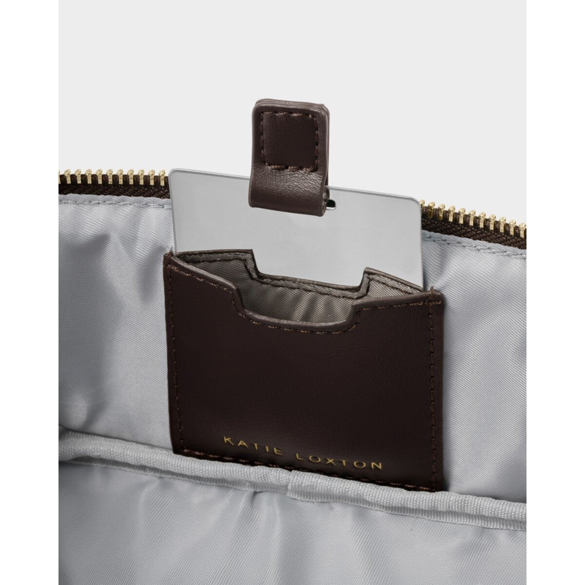 Fold-Out Mirror Makeup Bag