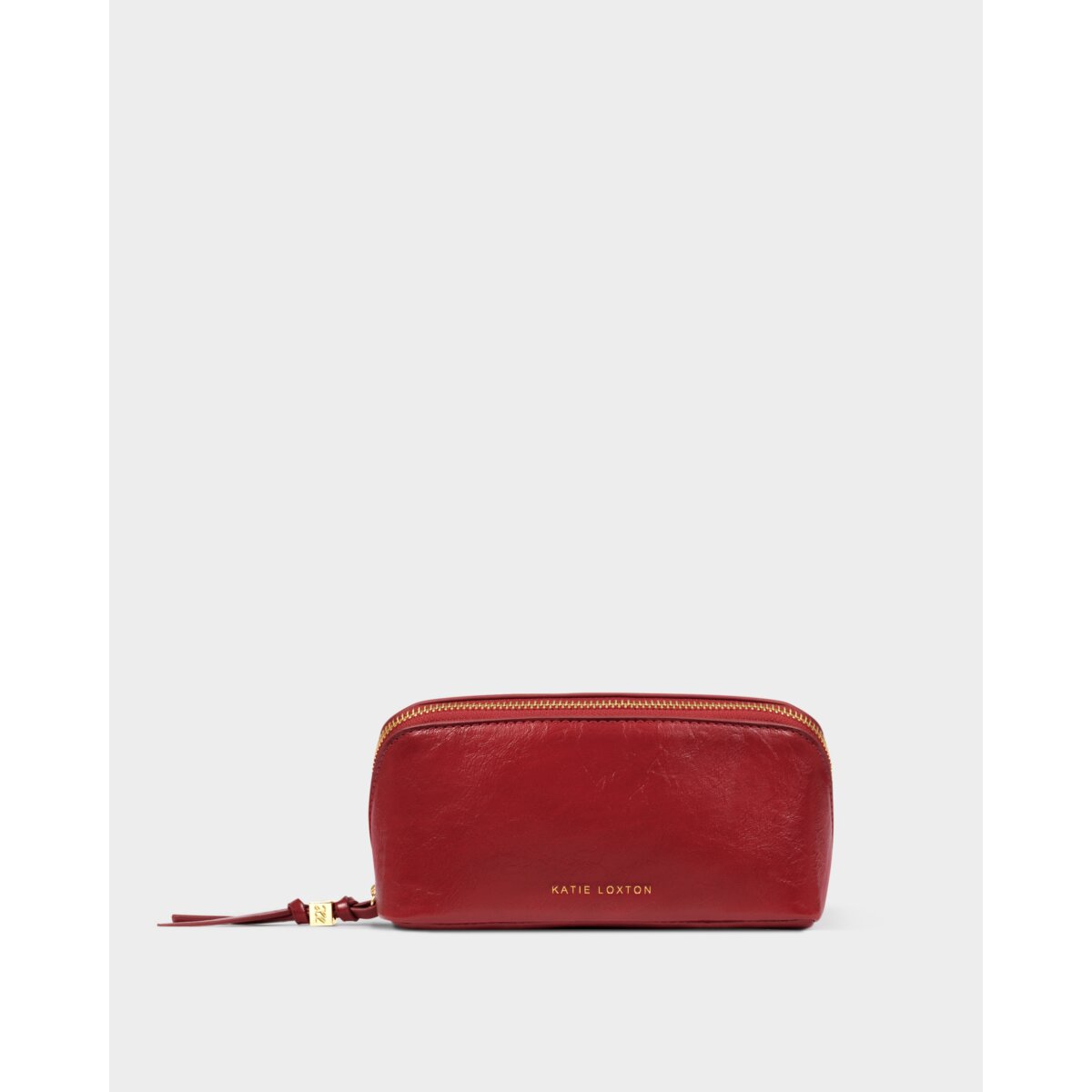 Fold-Out Patent Crackle Mirror Makeup Bag