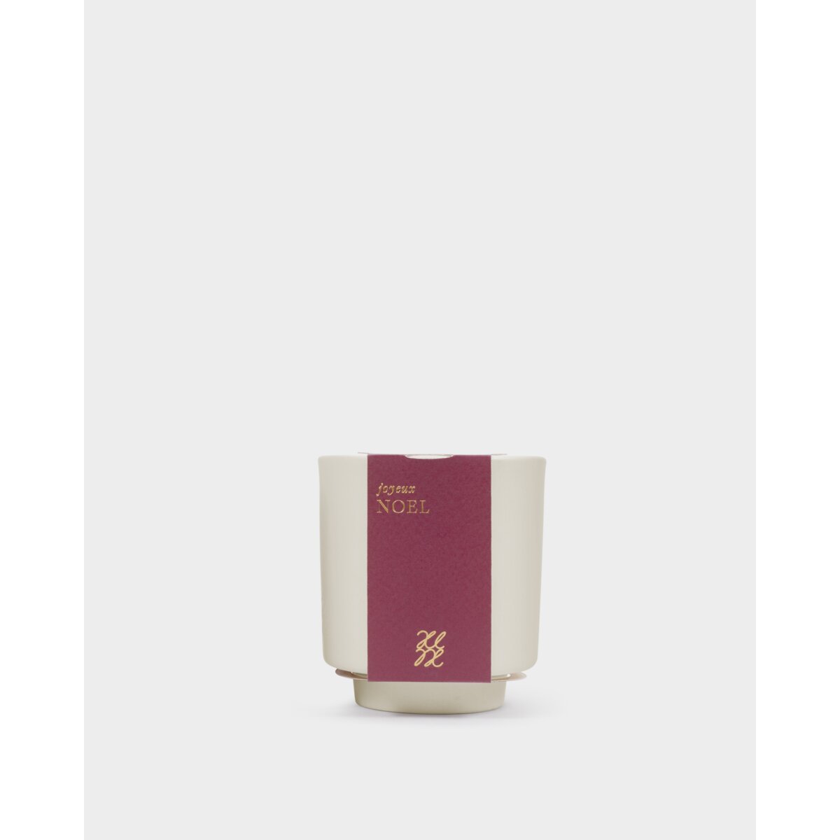 Ceramic Sentiment Candle 'Joyeux'