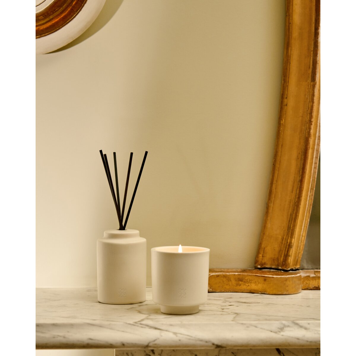 Ceramic Sentiment Candle 'Joyeux'