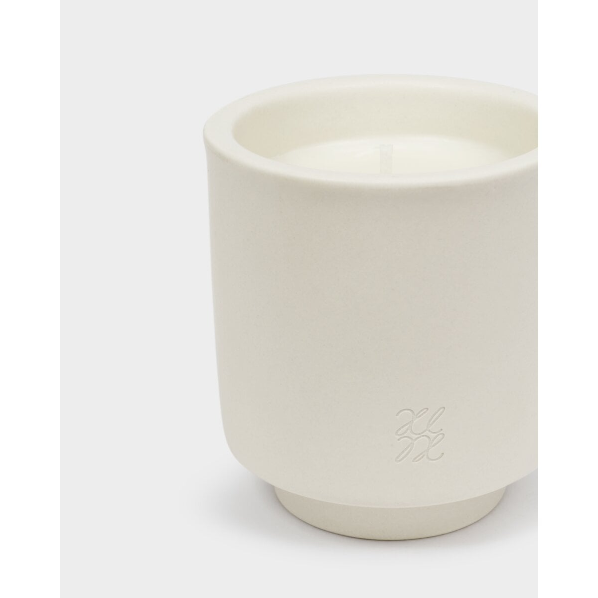 Ceramic Sentiment Candle 'Winter Wishes'