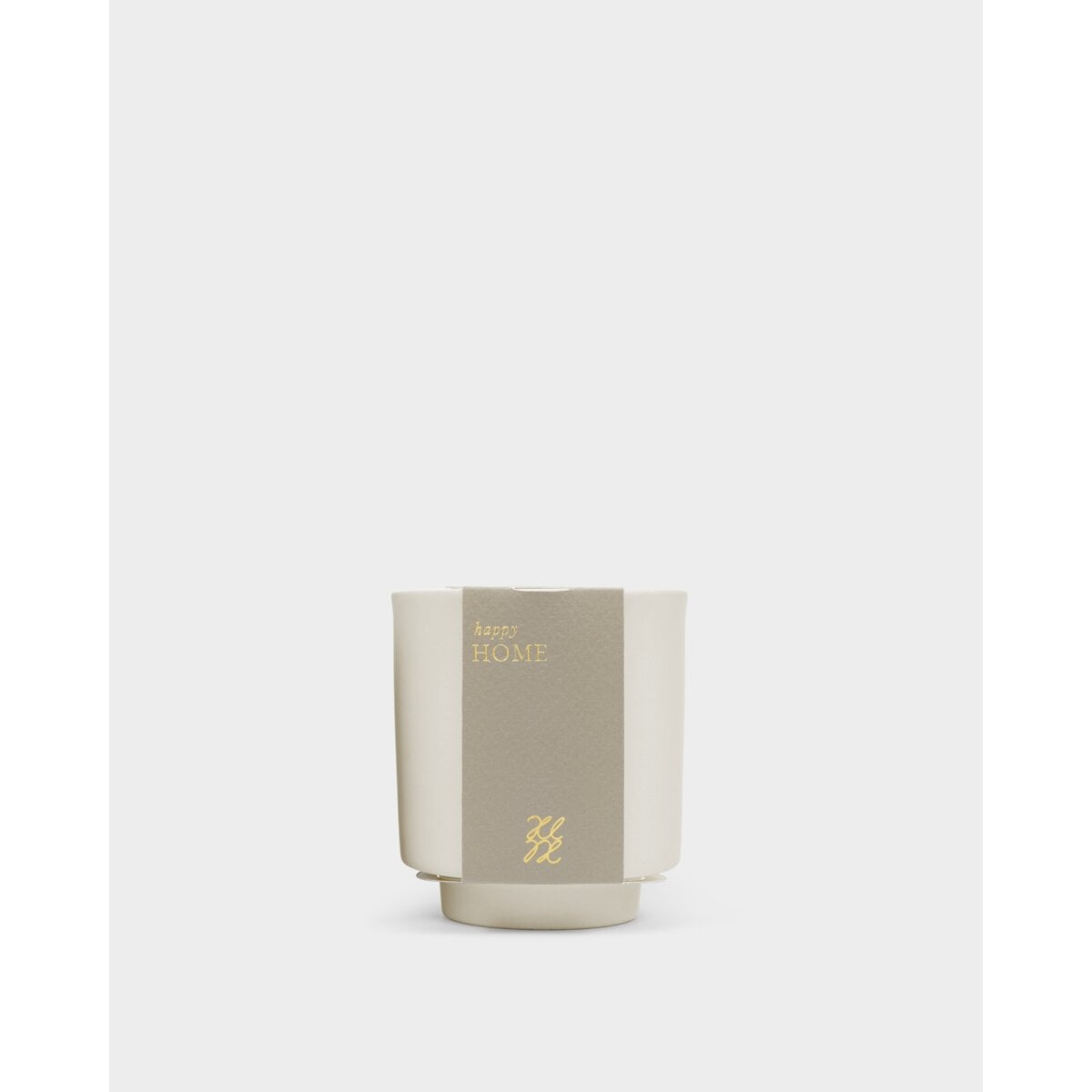 Ceramic Sentiment Candle 'Happy Home'