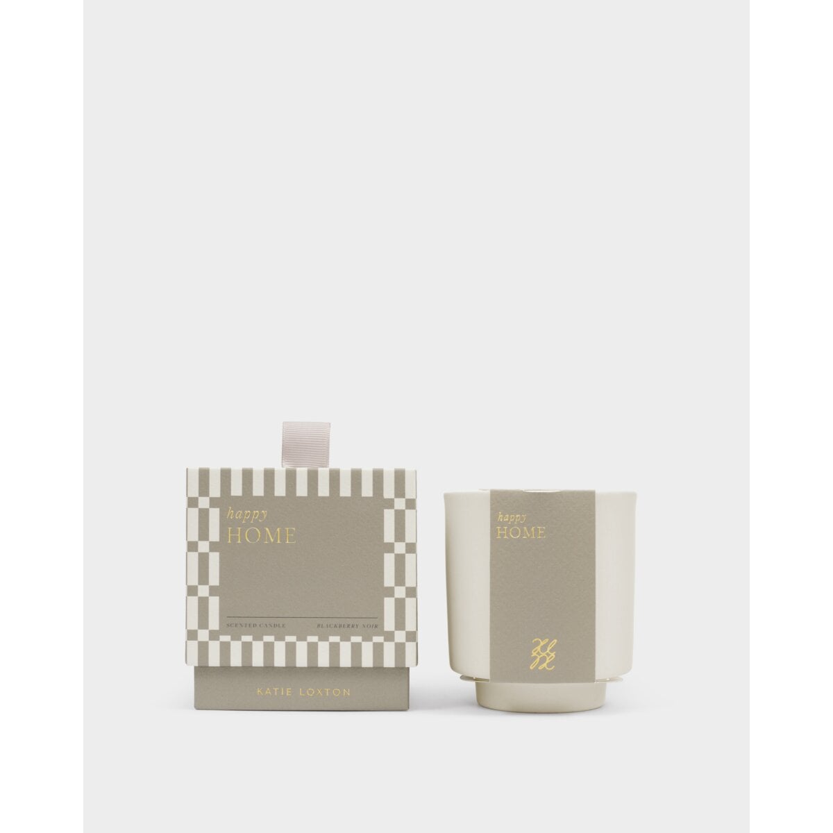 Ceramic Sentiment Candle 'Happy Home'