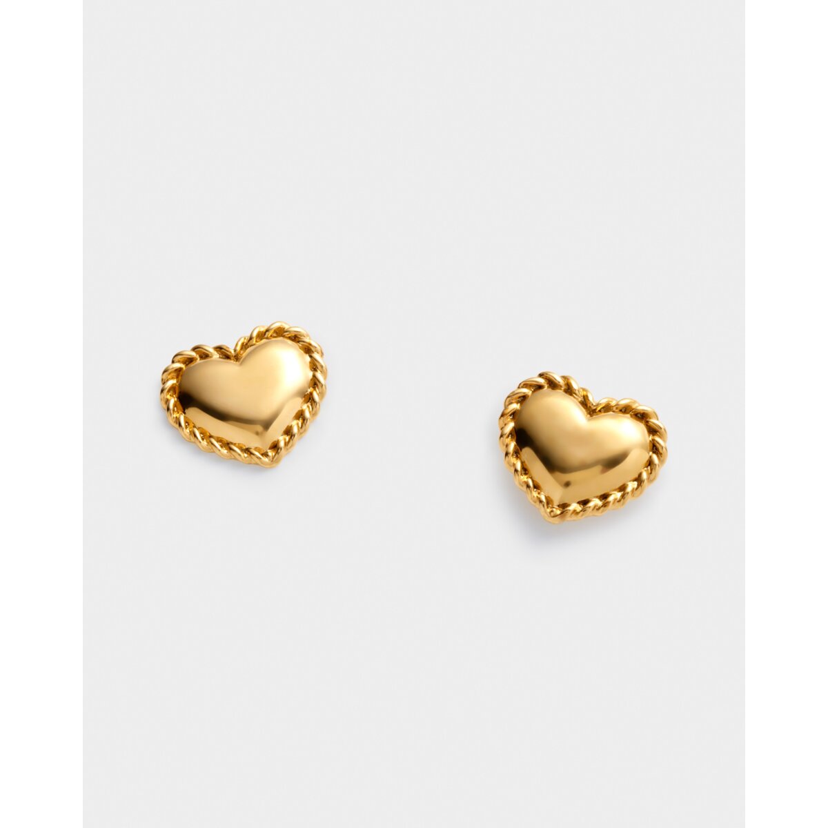 Waterproof Gold Heart Earrings