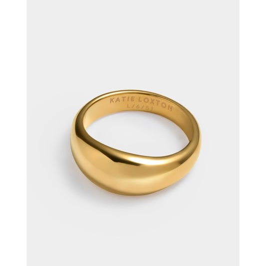 Aura Waterproof Gold Dome Ring - Small / L