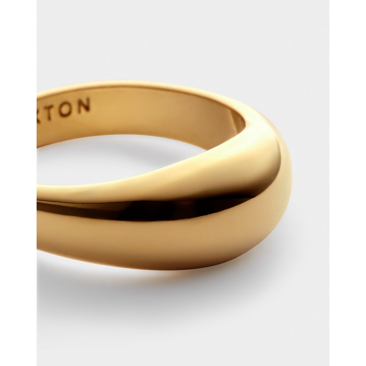 Aura Waterproof Gold Dome Ring - Small / L