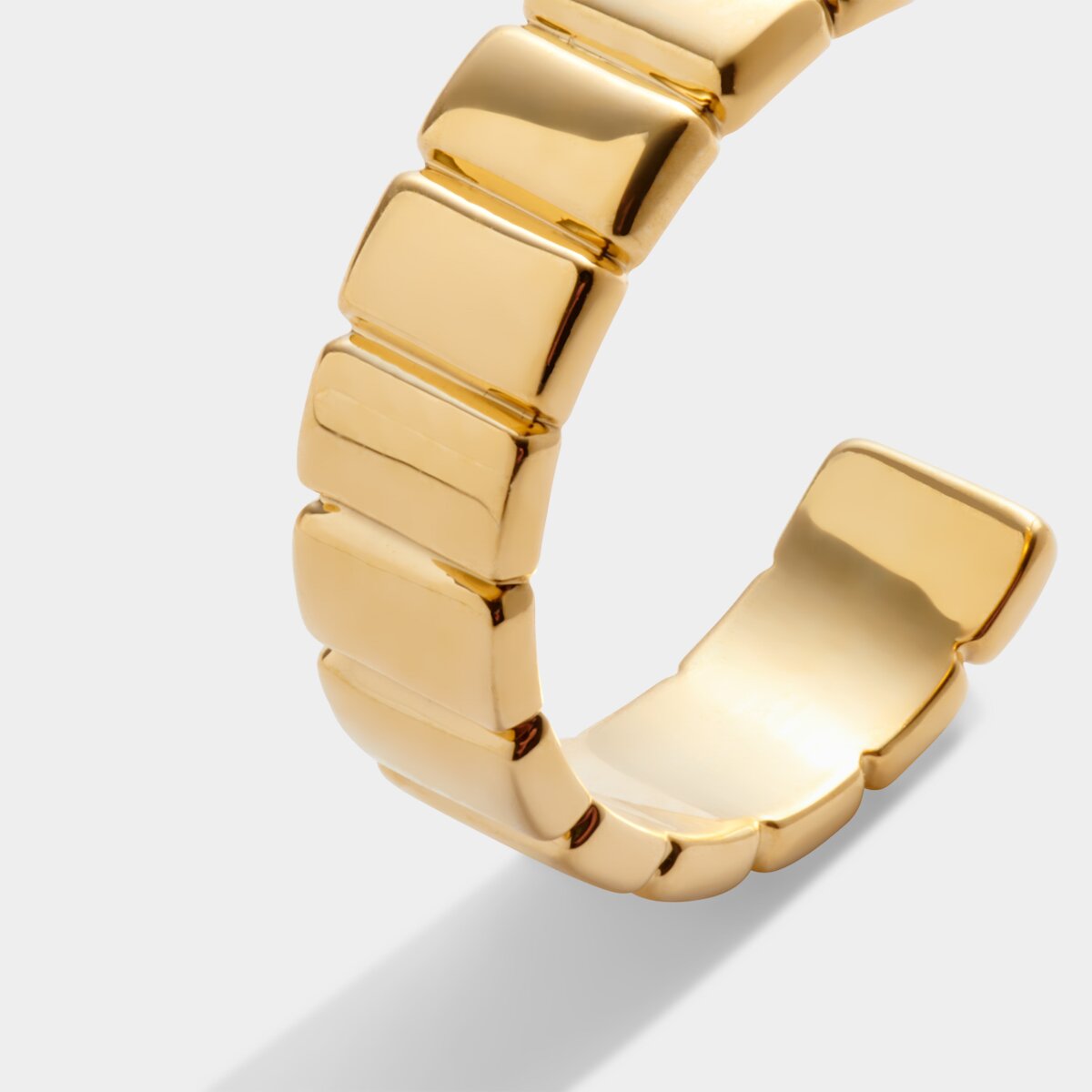 Waterproof Gold Amulet Hoop Earrings